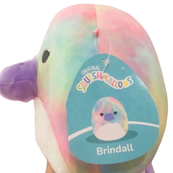 SQUISHMALLOWS 8” Brindall the Duckbilled Platypus Hang & Bottom Tags Present NWT - Picture 2 of 4